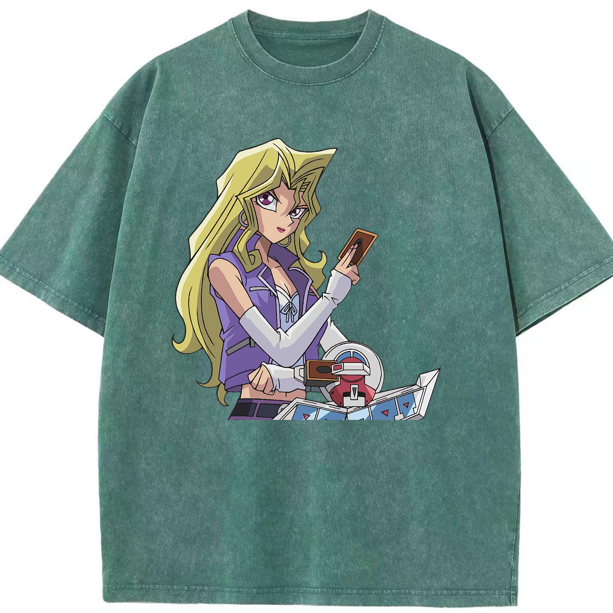 （画像用） 遊☆戯☆王 Yu-Gi-Oh! 綿100% ヴィンテージ風 半袖Tシャツ（フロントプリント）